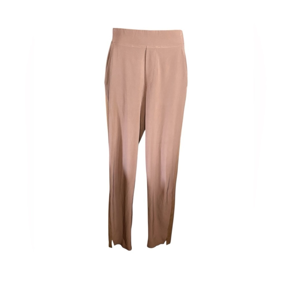 Athleta Brooklyn Textured Ankle Pants sz 6T brown pockets preloved - Picture 6 of 8